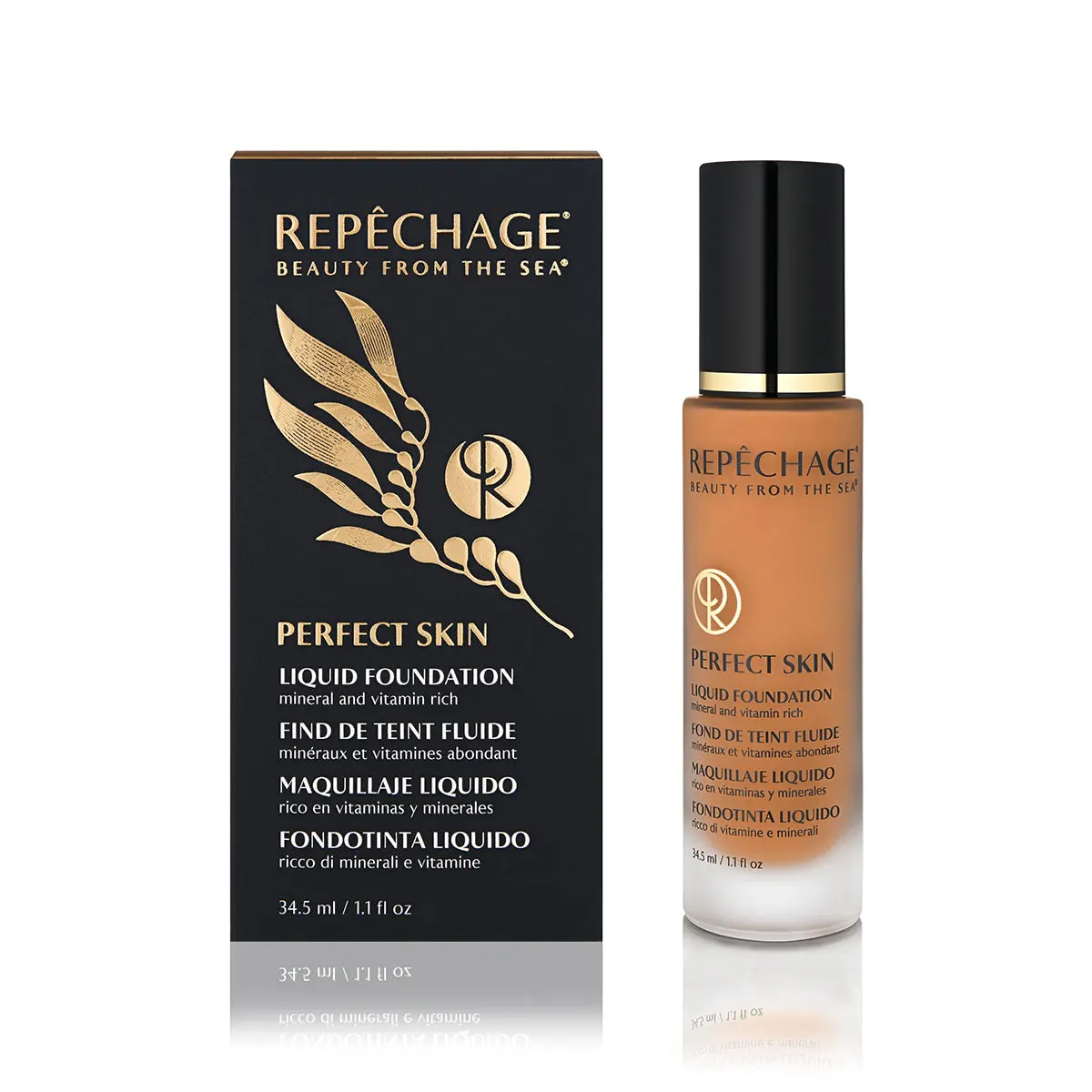 Perfect Skin Liquid Foundation - Golden Deep Tone (PS10) - Image 2